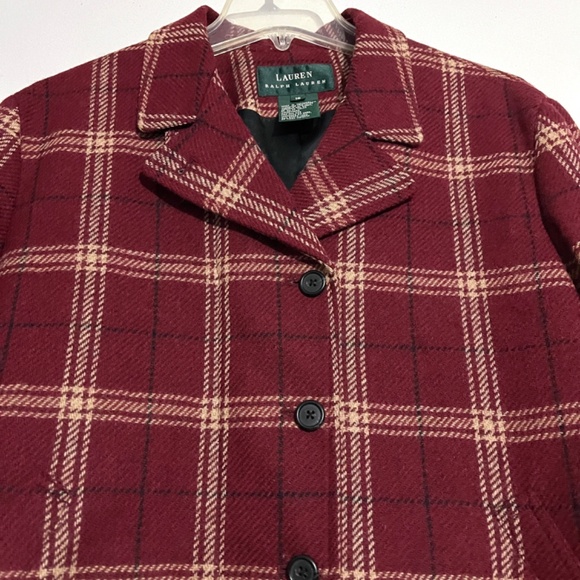 LRL Ralph Lauren Jacket Plaid Pockets Notch Lapel Jacket - Picture 6 of 16